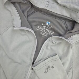 Kuhl Hoodie Womens S Gray Polyester Blend Full Zip Thumbhole Athletic Gorpcore